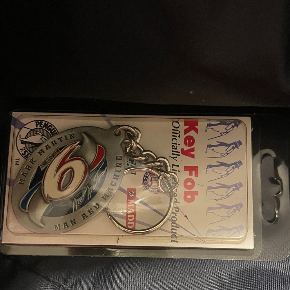Mark Martin Key Fob - Silver